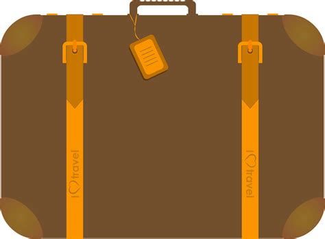 Traveling Suitcase Clipart