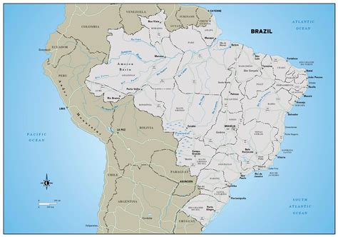 World Maps Library - Complete Resources: Maps Of Brazil With Cities