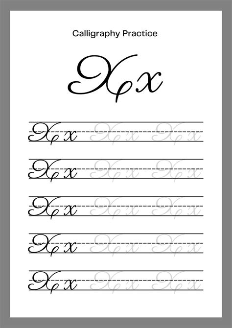 Cursive X