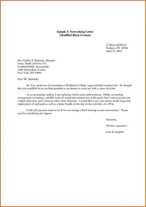 Modified Block Business Letter Format 的图像结果