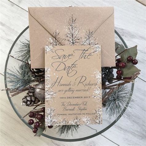 36 Romantic Rustic Winter Wedding Invitations Ideas