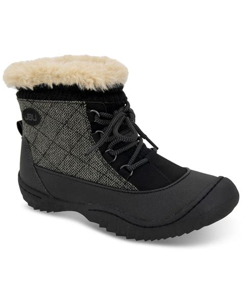 Jbu Women's Jane Pull-on Waterproof Cold-weather Boots Women's Shoes In ...