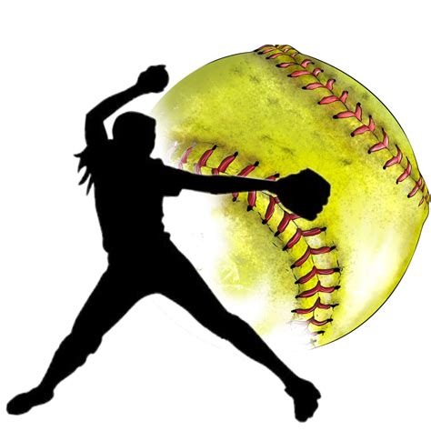 Fastpitch Softball Pitcher Clipart
