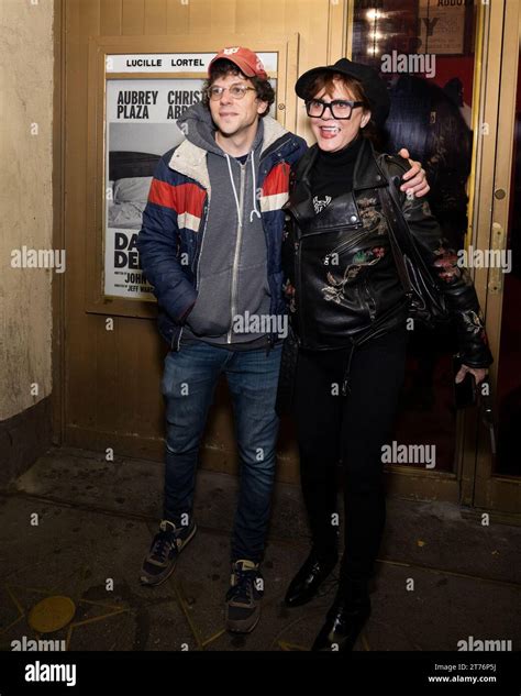 (L-R) Jesse Eisenberg and Susan Sarandon attend the opening night of ...