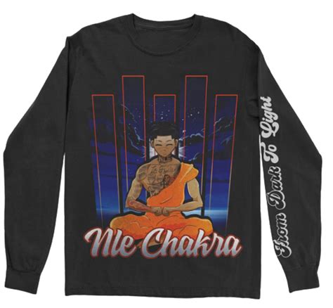 NLE Choppa Merch Black Chakra Long Sleeve | WHAT’S ON THE STAR?