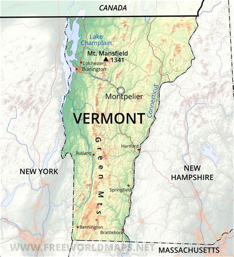 Map Of Canada Vermont Border at Latanya Boring blog