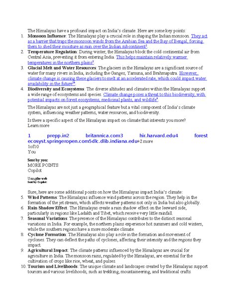 The Impact of the Himalayas on India's Climate: Key Insights - Studocu