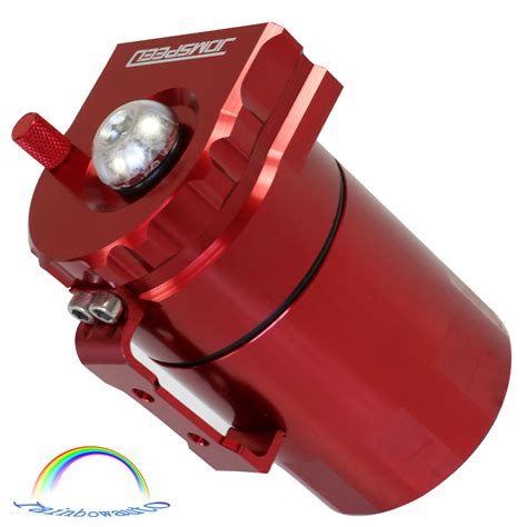 Red Oil Catch Can Tank w/ Filter Reservoir Breather India | Ubuy