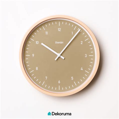 Jual Dekoruma NOWI Jam Dinding Minimalis warna Brown ukuran 27 X 27 cm ...