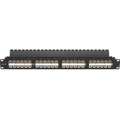 Black Box SpaceGAIN CAT5e High-Density Feed-Through Patch Panel ...