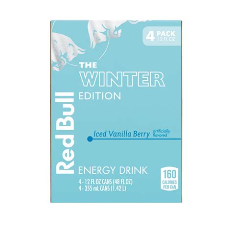 Red Bull Iced Edition Energy Drink 4 pk Cans - Iced Vanilla Berry ...