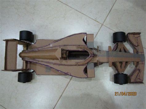 DIY Cardboard Formula 1 Car Model | Cardboard car, Diy cardboard, Wooden toys plans