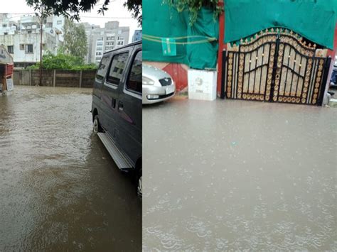 Heavy rains for 5 hours in the city, knee-deep water in society-slums area