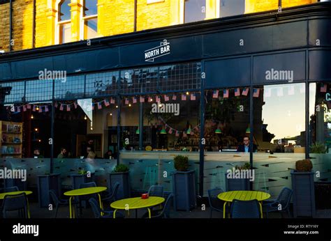 North Bar an American style bar in Harrogate North Yorkshire in evening ...