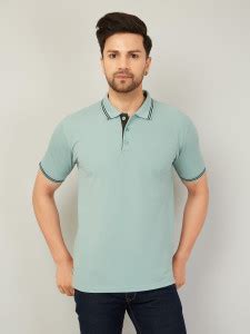 AAITHAN Self Design Men Polo Neck Green T-Shirt - Buy AAITHAN Self ...