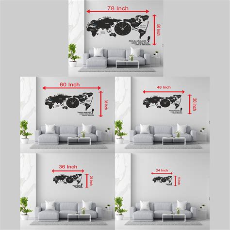 World Map - Wall Clock – TangyOak