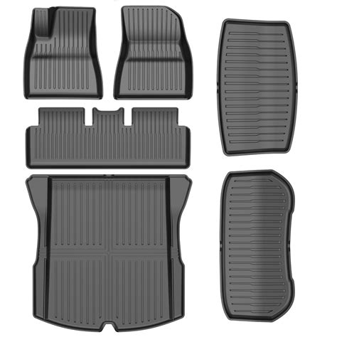Snapklik.com : 6PCS All-Weather TPE Floor Mats & Cargo Liner Set ...