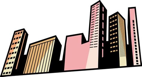 Building Cartoon Low Angle View 的图像结果