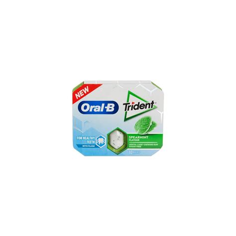 Oral B Trident Spearmint Gum 10 Units