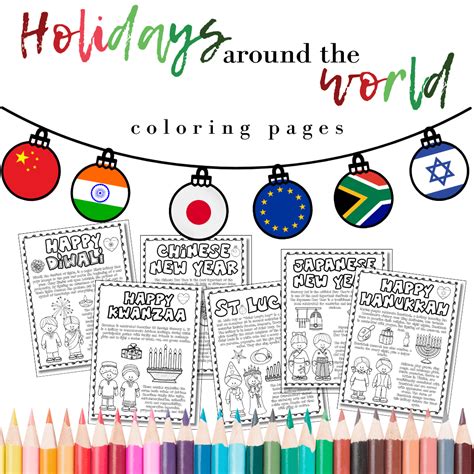 Coloring Pages Holidays Around The World