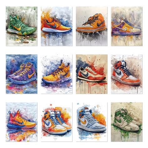 Hyegiir Sneaker Poster Michael Jordan Posters Graffiti Shoes Wall Art ...