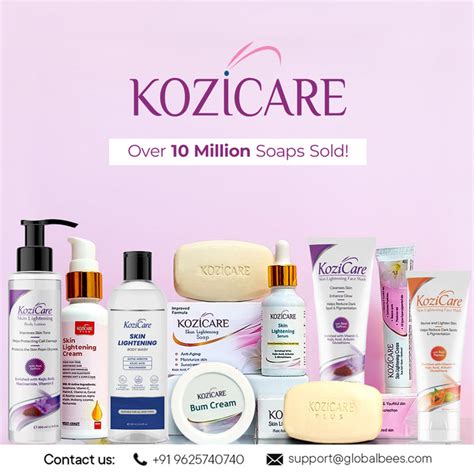 Kozicare Skin Lightening Non-Sticky Cream Lotion | Enriched with 3% Ko