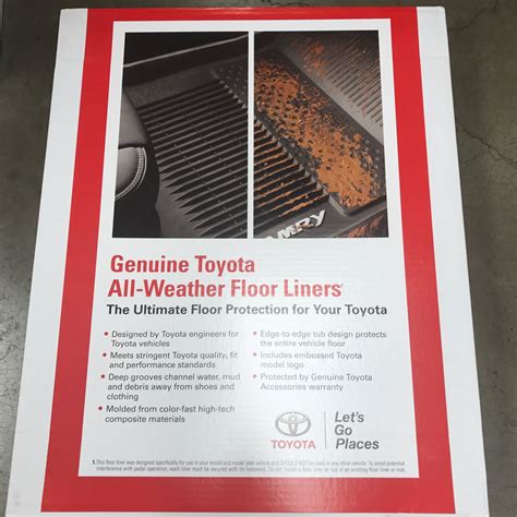 Genuine Toyota Camry All Weather Floor Mats | Viewfloor.co