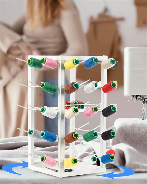 Amazon.com : PLOZANO Embroidery Thread Holder Rack,Sewing Thread ...