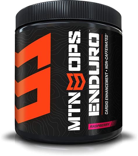 MTN OPS Enduro Non-Caffeinated Energy Drink Mix - Raspberry, 30 Servings