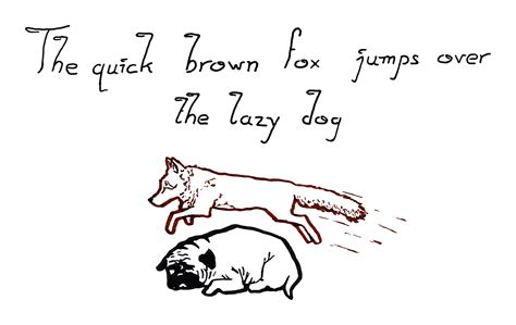 The quick brown fox jumps over the lazy dog by RetSamys on DeviantArt