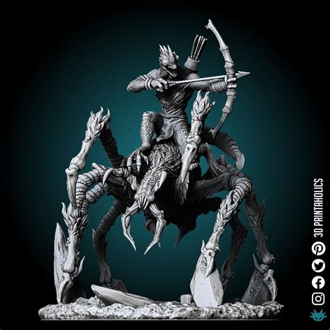 Buy Saurian Spider Rider - Premium 4k Plant Based Resin 3D Printed ...