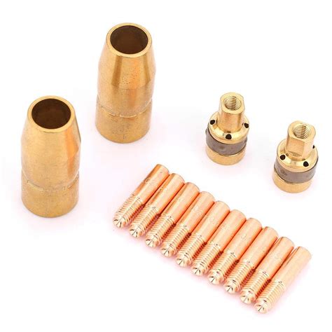 Nozzle Contact Tip Adapter Kit, 14Pcs/Set Welding Set Nozzle Contact ...