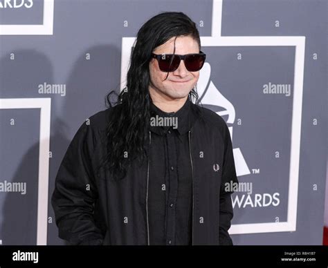 LOS ANGELES, CA, USA - FEBRUARY 10: Skrillex, Sonny John Moore at the ...