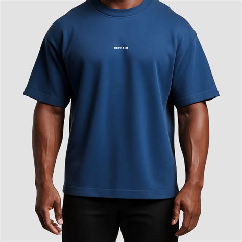 Controlled Blue Oversized T-shirt – Rephaim