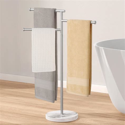 Amazon.com: KES Free Standing Towel Racks for Bathroom with Weighted ...
