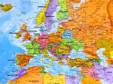 Europe On Map 的图像结果