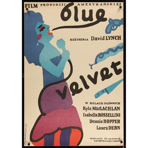 Blue Velvet Poster Polish