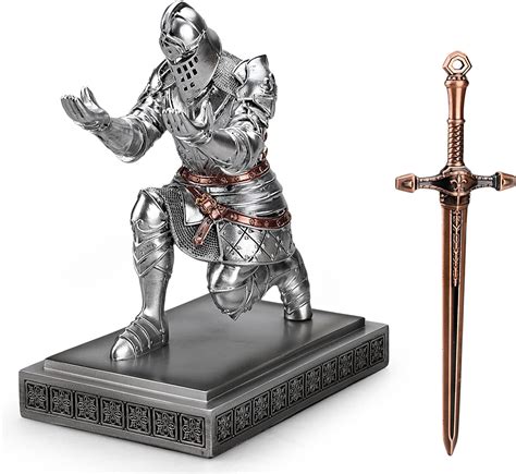 Amazon.com : HDMbigmi King's Guard Knight Pen Holder Pen Stand Desk ...