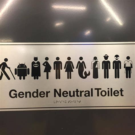 Gender Neutral Bathroom Signs Printable