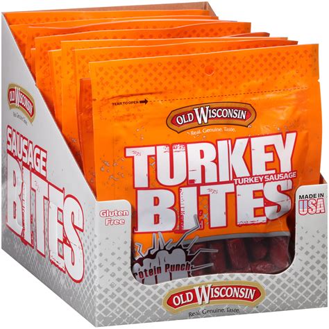 Old Wisconsin Turkey Bites Turkey Sausage Snacks, 4 oz Best Deals and ...