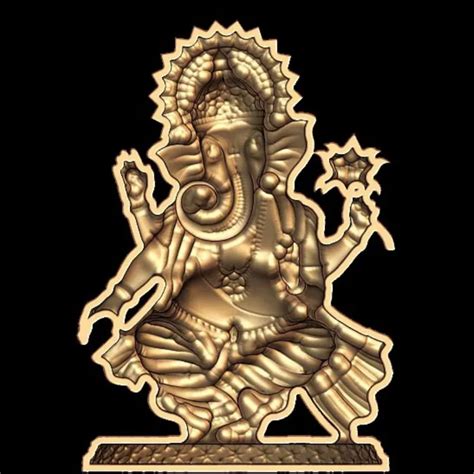 Lord Ganesh 3D Model Digital Download - Exquisite Digital Art