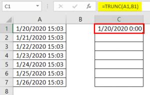 Image result for Excel Trunc Function Examples with Formulas