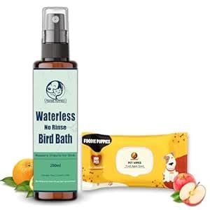 Foodie Puppies Bird 2in1 Grooming Combo for Birds - (Apple Scented 100 ...