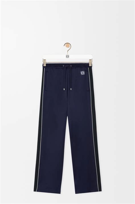 Tracksuit trousers in technical jersey Blue - LOEWE Europe official website