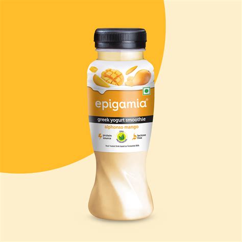 greek yogurt smoothie, mango - Epigamia