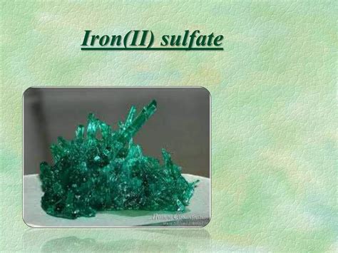 Iron sulphate | PPTX