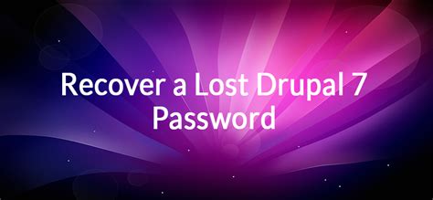 Recover a Lost Drupal 7 Password | SoftDecoder