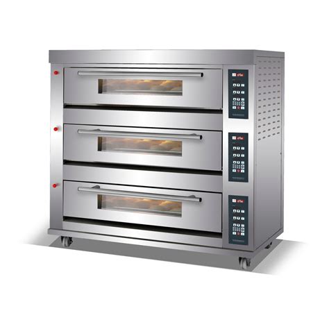 Commercial Bakery Baking Oven 3 Deck 9 Trays Gas Oven for Bakery Bread ...