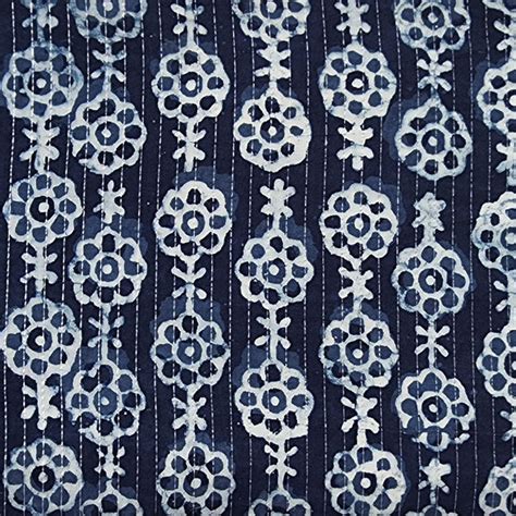 Indigo Fabrics – Buy Online Indigo Fabrics, Indigo Cotton Hand Block ...