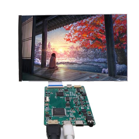 7.84寸IPS彩色液晶显示屏配迷你HDMI驱动板/1280x400点阵彩屏模块-阿里巴巴